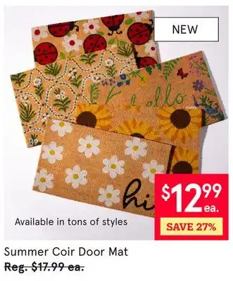 Kitchen Stuff Plus Summer Coir Door Mat offer