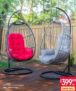 Kitchen Stuff Plus 3 PC. SET Bali Steel Hanging Chair offer