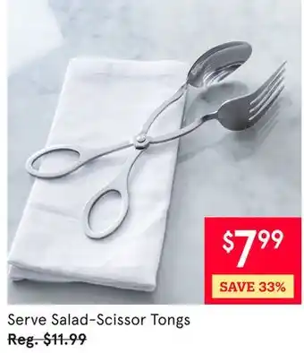 Kitchen Stuff Plus Serve Salad-Scissor Tongs offer