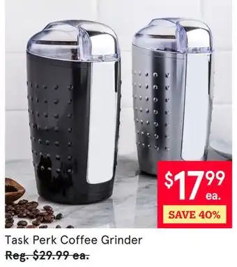 Kitchen Stuff Plus Task Perk Coffee Grinder offer