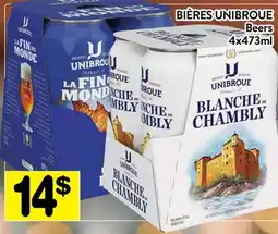 Supermarché PA BIÈRES UNIBROUE | BEERS offer