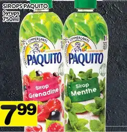 Supermarché PA SIROPS PAQUITO | SYRUPS offer