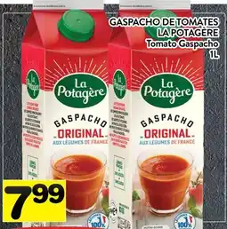 Supermarché PA GASPACHO DE TOMATES LA POTAGÈRE | Tomato Gaspacho offer