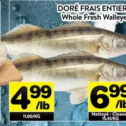 Supermarché PA DORÉ FRAIS ENTIER | WHOLE FRESH WALLEYE offer