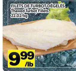 Supermarché PA FILETS DE TURBOT DÉGELÉS | THAWED TURBOT FILLETS offer