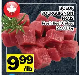 Supermarché PA BOEUF BOURGUIGNON FRAIS | FRESH BEEF CUBES offer