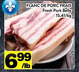 Supermarché PA FLANC DE PORC FRAIS | Fresh Pork Belly offer