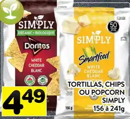 Supermarché PA TORTILLAS, CHIPS OU POPCORN SIMPLY offer
