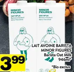 Supermarché PA LAIT AVOINE BARISTA MINOR FIGURES | Barista Oat Milk offer
