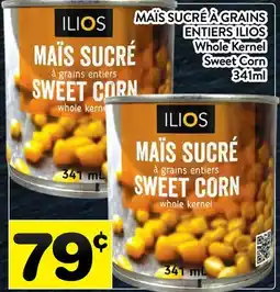 Supermarché PA MAÏS SUCRÉ À GRAINS ENTIERS ILIOS | WHOLE KERNEL SWEET CORN offer