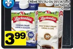 Supermarché PA CRÈME 10% (1L) OU 35% (473ml) LACTANTIA | LACTANTIA CREAM offer