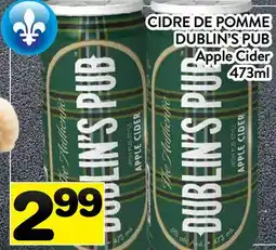Supermarché PA CIDRE DE POMME DUBLIN'S PUB | Apple Cider offer