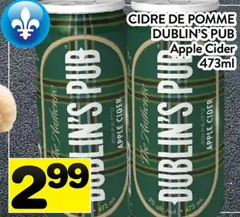 Supermarché PA CIDRE DE POMME DUBLIN'S PUB | Apple Cider offer