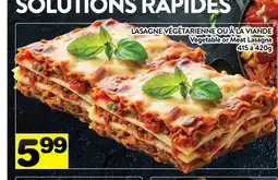 Supermarché PA LASAGNE VÉGÉTARIENNE OU À LA VIANDE | Vegetable or Meat Lasagna offer