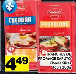 Supermarché PA TRANCHES DE FROMAGE SAPUTO | CHEESE SLICES offer