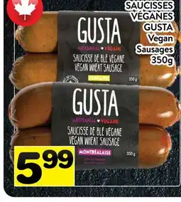 Supermarché PA SAUCISSES VÉGANES GUSTA | Vegan Sausages offer