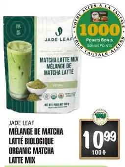 Marches Tau MÉLANGE DE MATCHA LATTÉ BIOLOGIQUE JADE LEAF offer