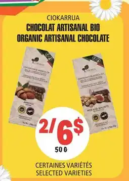 Marches Tau CHOCOLAT ARTISANAL BIO ORGANIC ARTISANAL CHOCOLATE CIOKARRUA offer