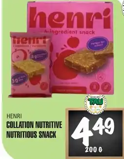 Marches Tau COLLATION NUTRITIVE HENRI offer