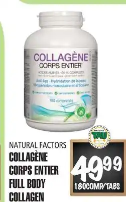 Marches Tau COLLAGÈNE CORPS ENTIER NATURAL FACTORS offer