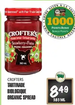 Marches Tau TARTINADE BIOLOGIQUE CROFTERS offer
