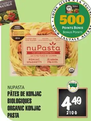 Marches Tau PÂTES DE KONJAC BIOLOGIQUES NUPASTA offer