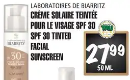 Marches Tau CRÈME SOLAIRE TEINTÉE POUR LE VISAGE SPF30 LABORATOIRES DE BIARRITZ offer