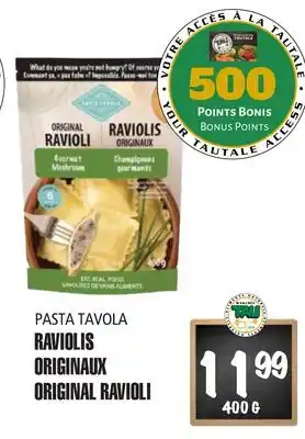 Marches Tau PASTA TAVOLA RAVIOLIS ORIGINAUX offer