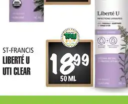 Marches Tau LIBERTÉ U ST-FRANCIS offer