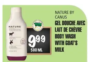 Marches Tau GEL DOUCHE AVEC LAIT DE CHÈVRE NATURE BY CANUS offer