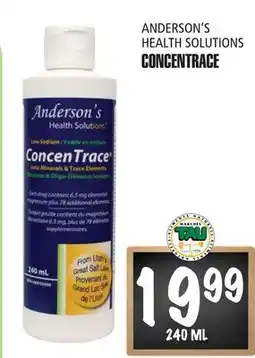 Marches Tau CONCENTRACE ANDERSON'S HEALTH SOLUTIONS offer