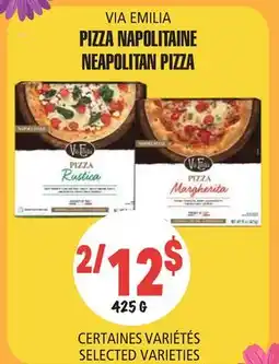 Marches Tau PIZZA NAPOLITAINE VIA EMILIA offer