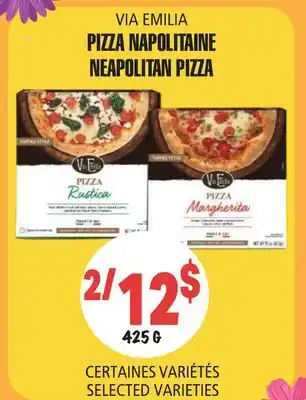 Marches Tau PIZZA NAPOLITAINE VIA EMILIA offer