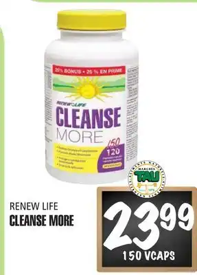 Marches Tau CLEANSE MORE RENEW LIFE offer