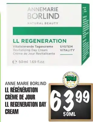 Marches Tau LL RÉGÉNÉRATION CRÈME DE JOUR ANNE MARIE BORLIND offer