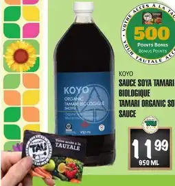 Marches Tau SAUCE SOYA TAMARI BIOLOGIQUE KOYO offer