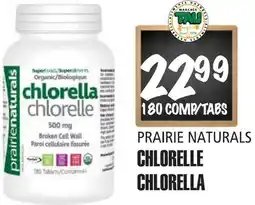 Marches Tau CHLORELLE PRAIRIE NATURALS offer