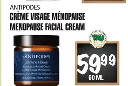 Marches Tau CRÈMEVISAGEMÉNOPAUSE MENOPAUSE FACIAL CREAM ANTIPODES offer
