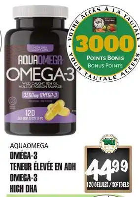 Marches Tau OMÉGA-3 TENEUR ÉLEVÉE EN ADH AQUAOMEGA offer