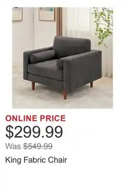 Costco King Fabric Chair offer