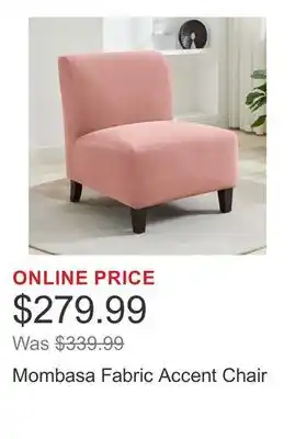 Costco Mombasa Fabric Accent Chair offer