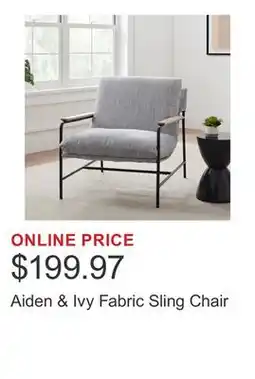 Costco Aiden & Ivy Fabric Sling Chair offer