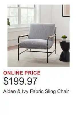 Costco Aiden & Ivy Fabric Sling Chair offer