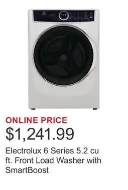 Costco Electrolux 6 Series 5.2 cu ft. Front Load Washer with SmartBoost offer