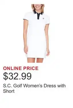 Costco S.C. Golf Women's Dress with Short offer