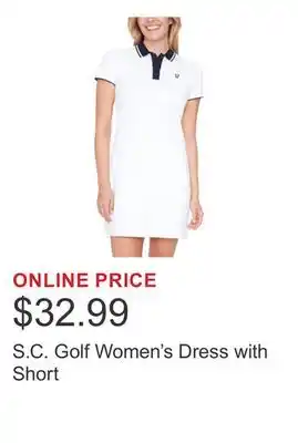 Costco S.C. Golf Women's Dress with Short offer