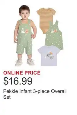 Costco Pekkle Infant 3-piece Overall Set offer