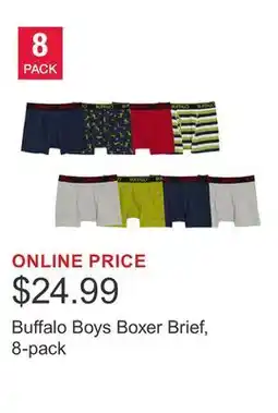 Costco Buffalo Boys Boxer Brief, 8-pack offer