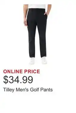 Costco Tilley Men's Golf Pants offer