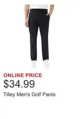 Costco Tilley Men's Golf Pants offer